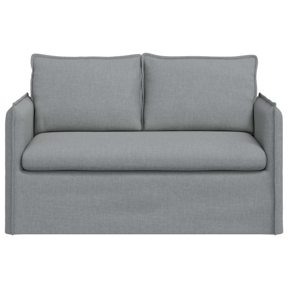 Produktbild för Soffa Ljusgrå 136 x 82 x 85 cm tyg