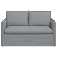 Produktbild för Soffa Ljusgrå 136 x 82 x 85 cm tyg