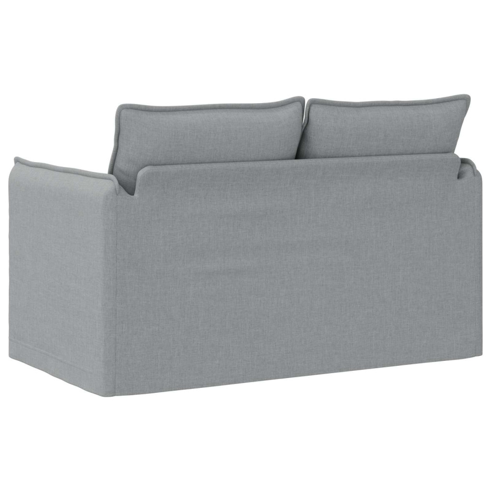 Produktbild för Soffa Ljusgrå 136 x 82 x 85 cm tyg