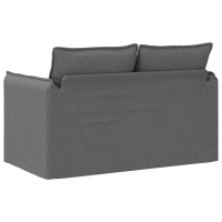 Produktbild för Soffa Mörkgrå 136 x 82 x 85 cm tyg