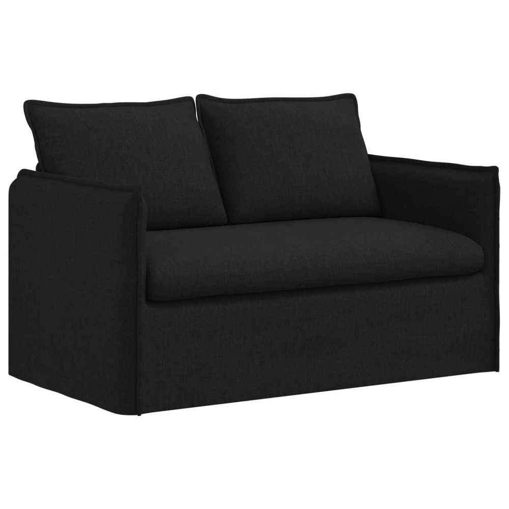Produktbild för Soffa Svart 136 x 82 x 85 cm tyg