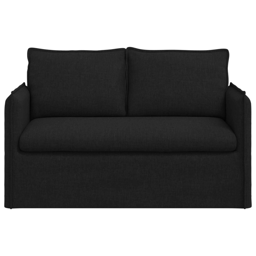 Produktbild för Soffa Svart 136 x 82 x 85 cm tyg