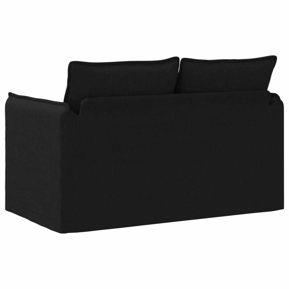 Produktbild för Soffa Svart 136 x 82 x 85 cm tyg
