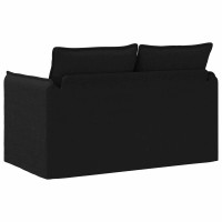Produktbild för Soffa Svart 136 x 82 x 85 cm tyg