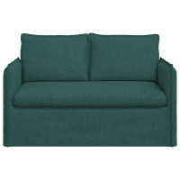 Produktbild för Soffa Mörkgrön 136 x 82 x 85 cm tyg