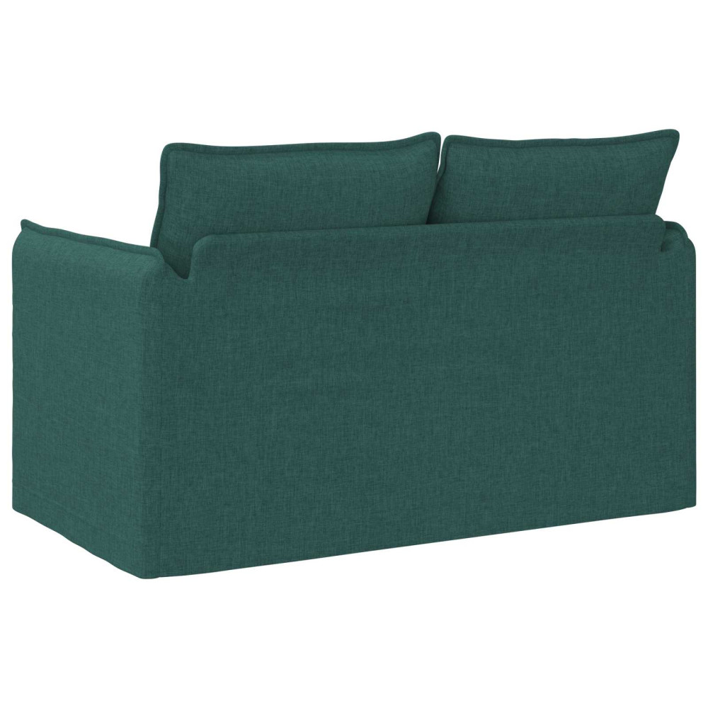 Produktbild för Soffa Mörkgrön 136 x 82 x 85 cm tyg