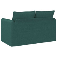 Produktbild för Soffa Mörkgrön 136 x 82 x 85 cm tyg