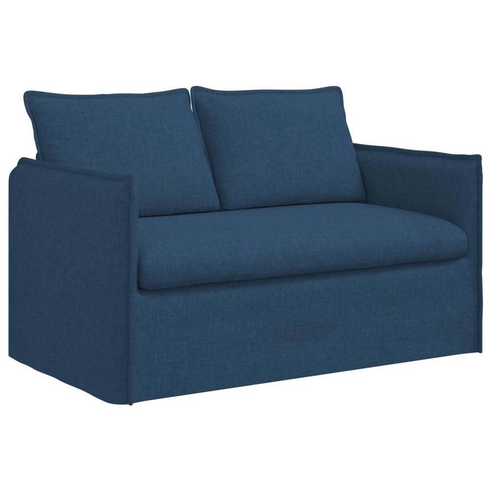 Produktbild för Soffa Blå 136 x 82 x 85 cm tyg
