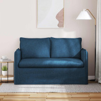 Produktbild för Soffa Blå 136 x 82 x 85 cm tyg