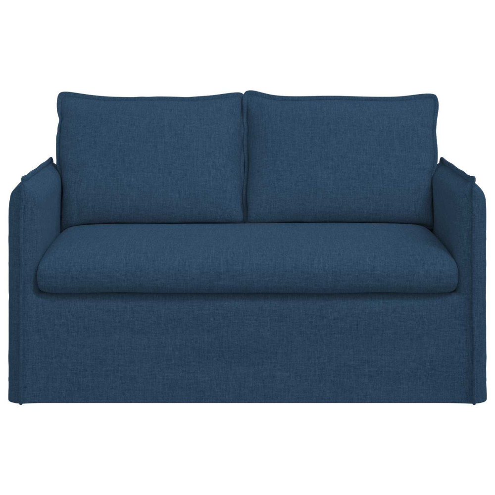Produktbild för Soffa Blå 136 x 82 x 85 cm tyg