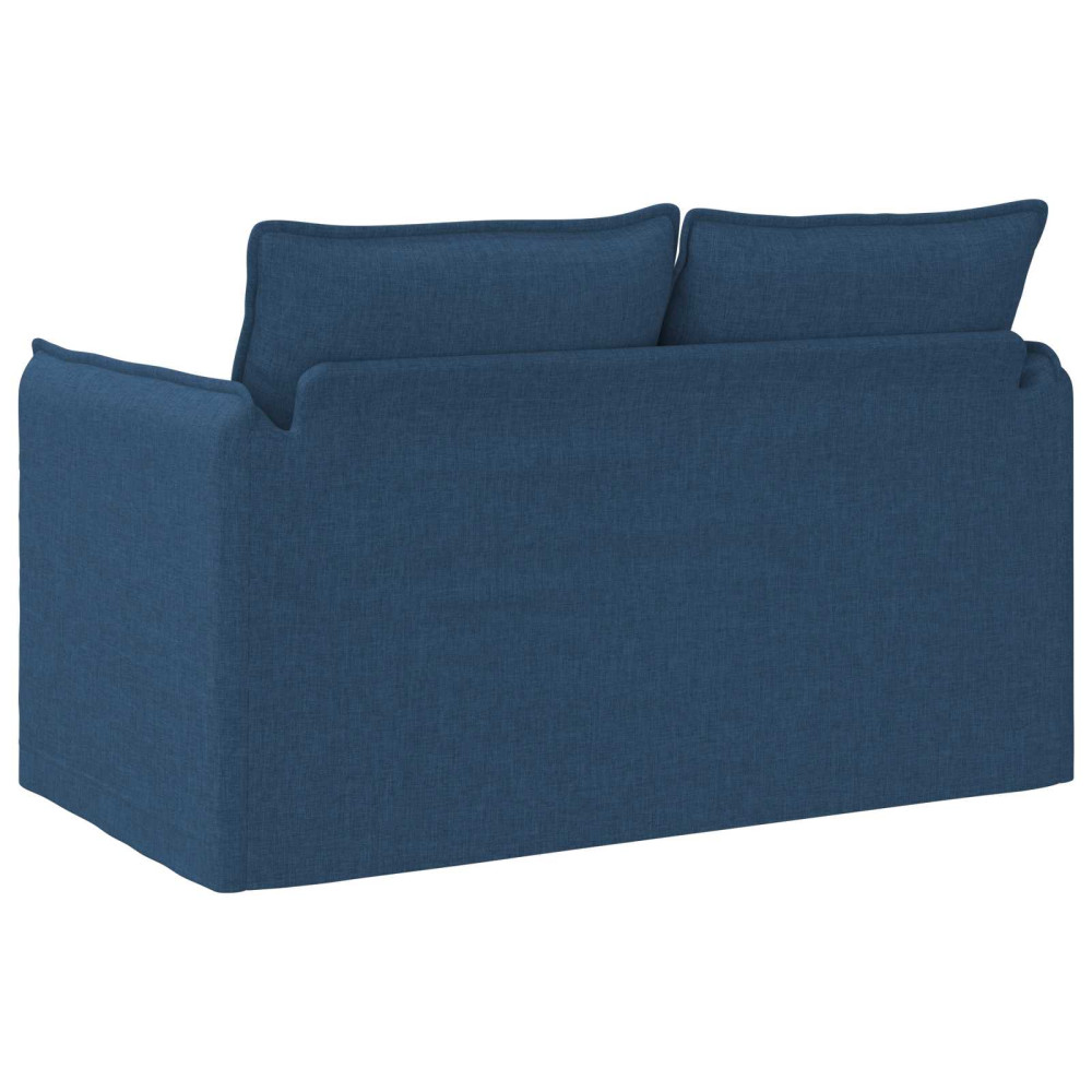 Produktbild för Soffa Blå 136 x 82 x 85 cm tyg