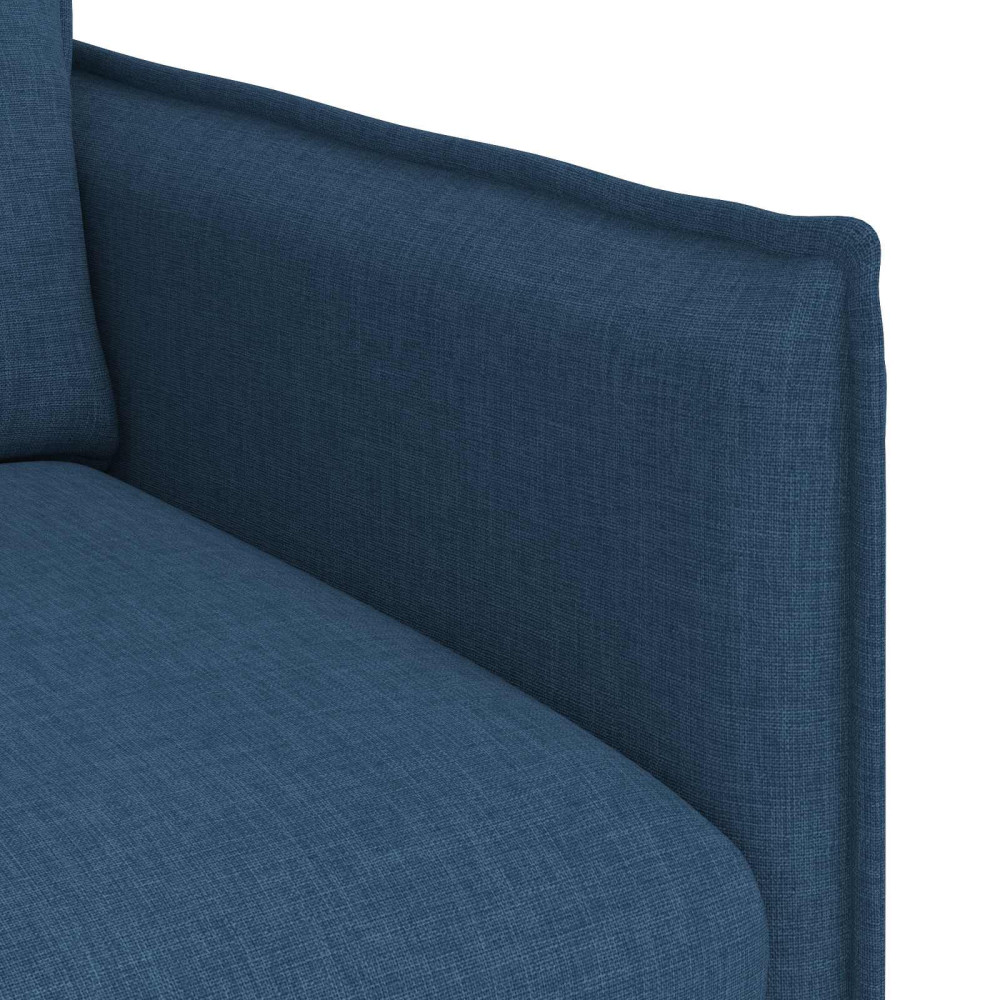 Produktbild för Soffa Blå 136 x 82 x 85 cm tyg