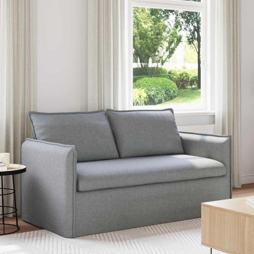 vidaXL Soffa Ljusgrå 156 x 82 x 85 cm tyg