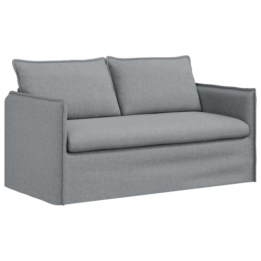 Produktbild för Soffa Ljusgrå 156 x 82 x 85 cm tyg