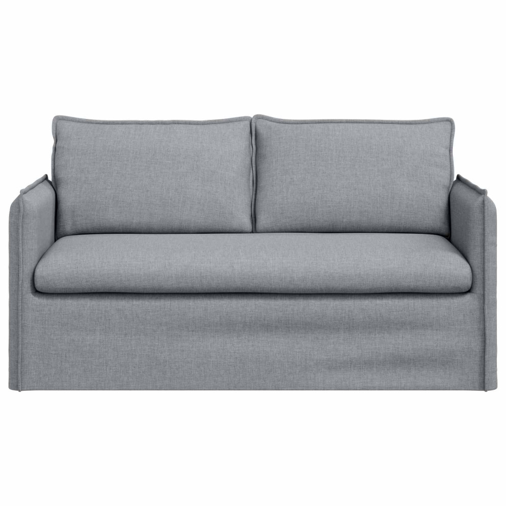 Produktbild för Soffa Ljusgrå 156 x 82 x 85 cm tyg