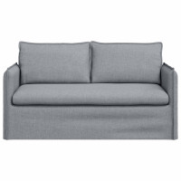 Produktbild för Soffa Ljusgrå 156 x 82 x 85 cm tyg