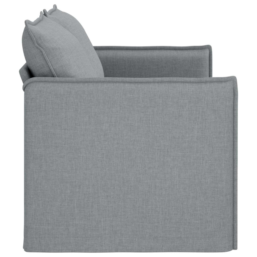 Produktbild för Soffa Ljusgrå 156 x 82 x 85 cm tyg