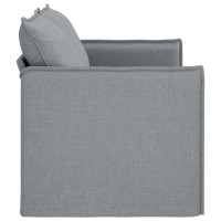 Produktbild för Soffa Ljusgrå 156 x 82 x 85 cm tyg