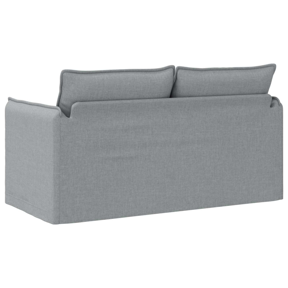Produktbild för Soffa Ljusgrå 156 x 82 x 85 cm tyg
