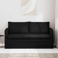 Produktbild för Soffa Svart 156 x 82 x 85 cm tyg