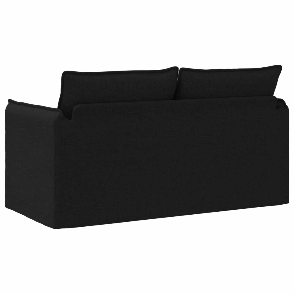 Produktbild för Soffa Svart 156 x 82 x 85 cm tyg