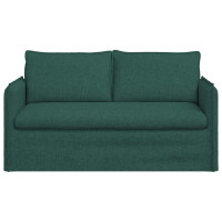 Produktbild för Soffa Mörkgrön 156 x 82 x 85 cm tyg