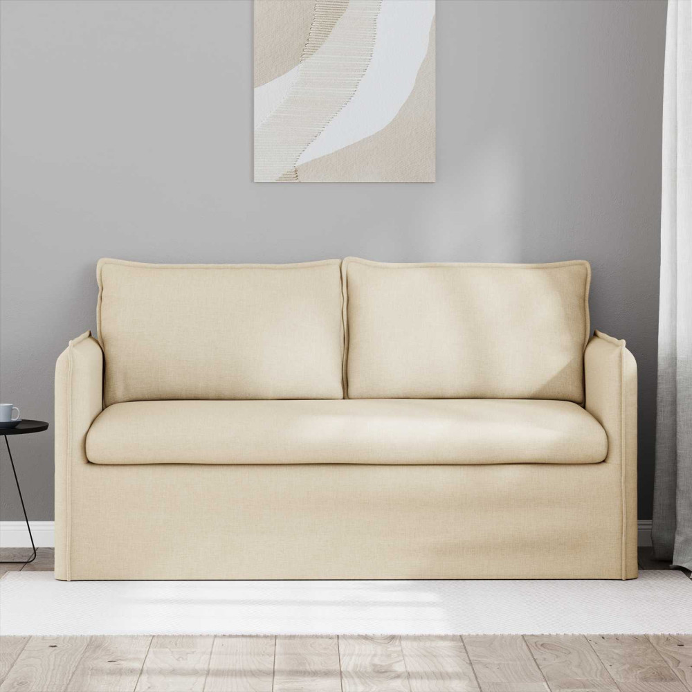 Produktbild för Soffa Kräm 156 x 82 x 85 cm tyg
