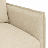 Produktbild för Soffa Kräm 156 x 82 x 85 cm tyg