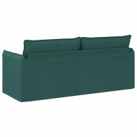 Produktbild för Soffa Mörkgrön 196 x 82 x 85 cm tyg