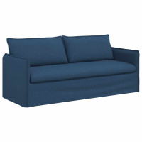 Produktbild för Soffa Blå 196 x 82 x 85 cm tyg