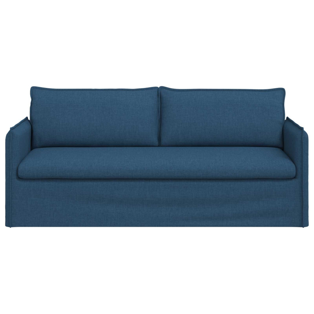 Produktbild för Soffa Blå 196 x 82 x 85 cm tyg