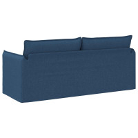 Produktbild för Soffa Blå 196 x 82 x 85 cm tyg