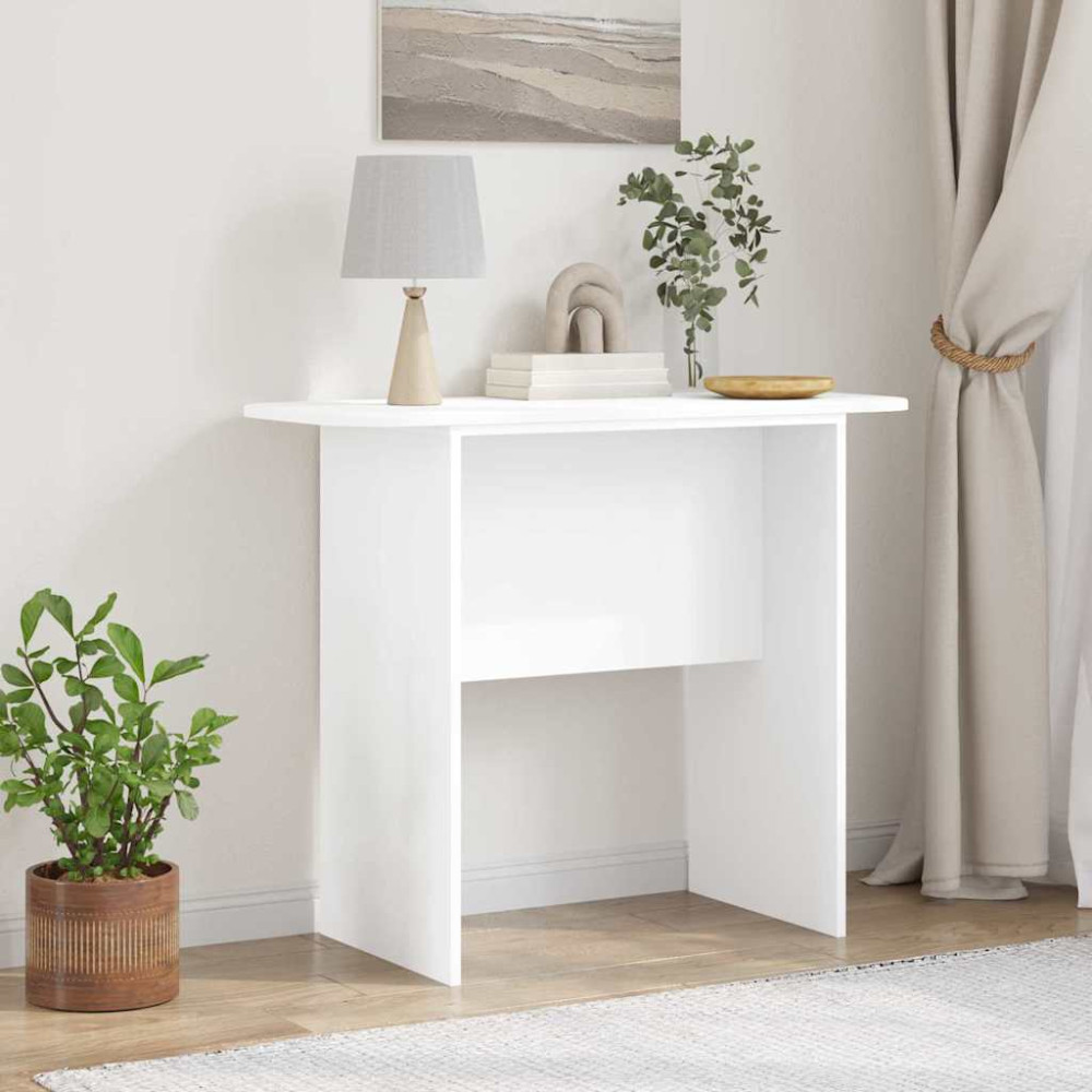 Produktbild för Konsolbord Vit 93 x 40 x 75 cm Konstruerat trä
