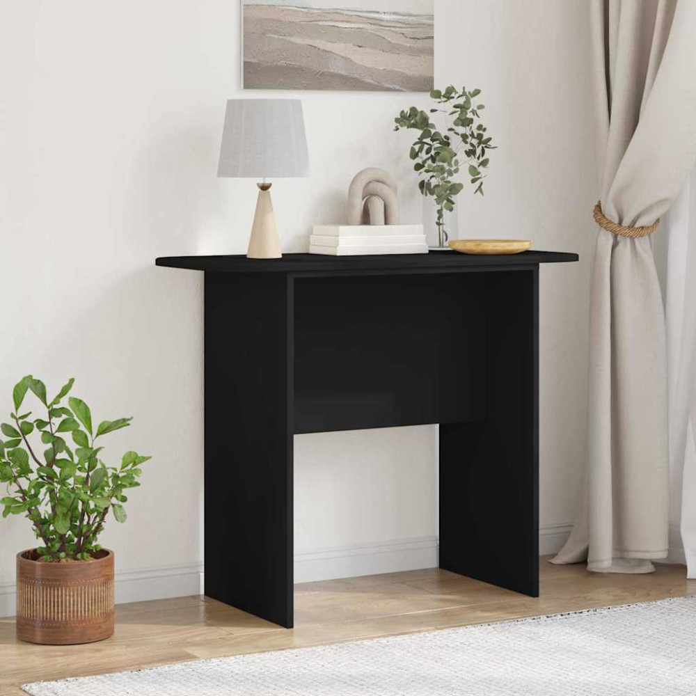 Produktbild för Konsolbord Svart 93 x 40 x 75 cm Konstruerat trä