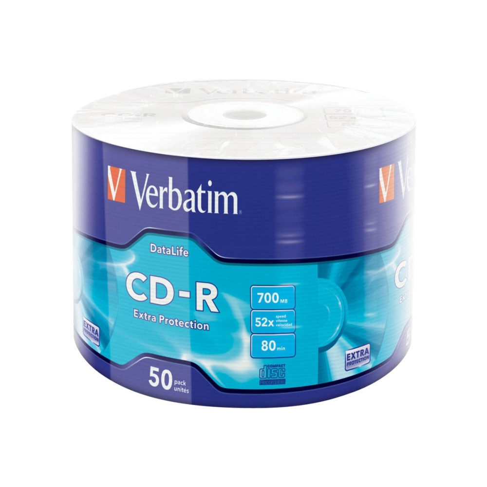 Produktbild för Verbatim DataLife Extra Protection - CD-R x 50 - 700 MB - lagringsmedier