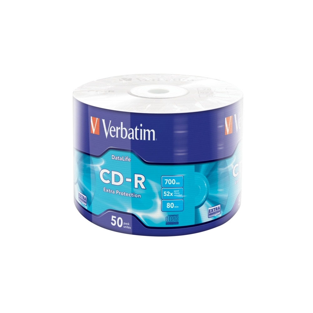 Produktbild för Verbatim DataLife Extra Protection - CD-R x 50 - 700 MB - lagringsmedier