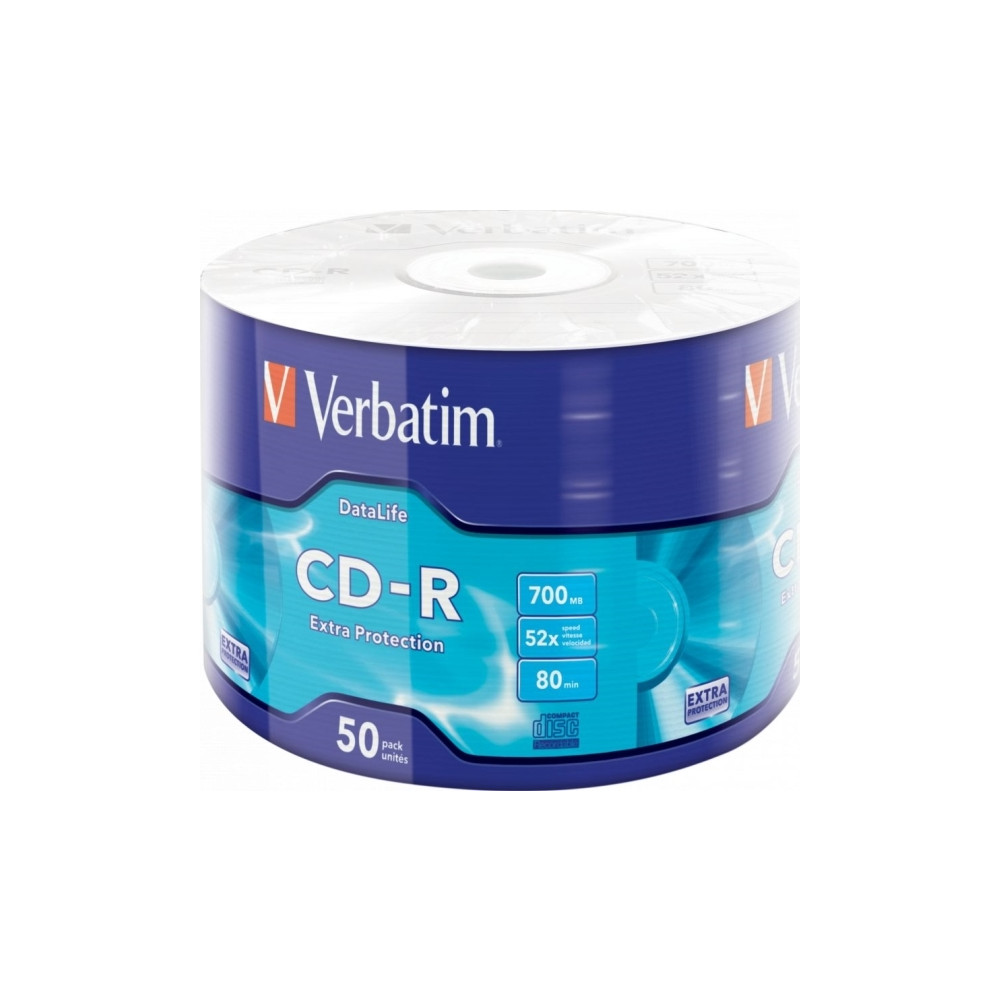 Produktbild för Verbatim DataLife Extra Protection - CD-R x 50 - 700 MB - lagringsmedier