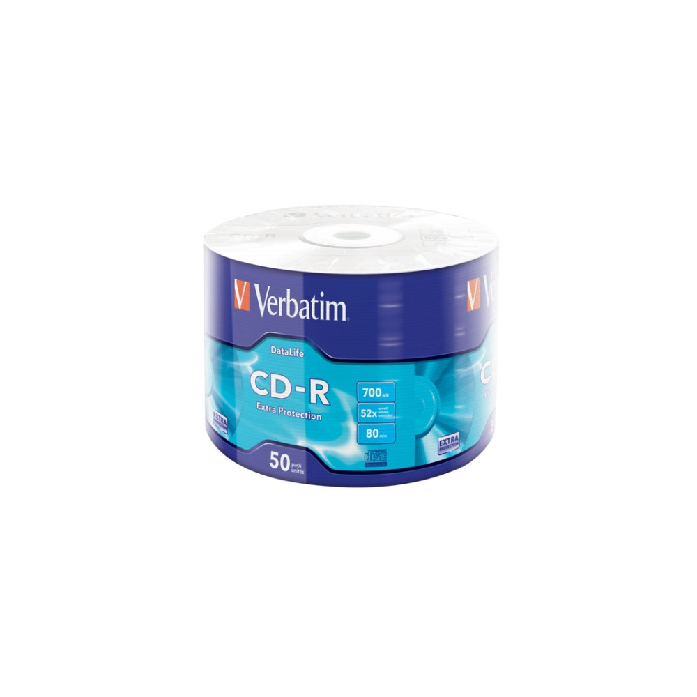 Produktbild för Verbatim DataLife Extra Protection - CD-R x 50 - 700 MB - lagringsmedier