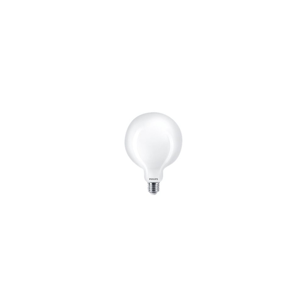 Produktbild för Philips - LED-glödlampa med filament - form: G120 - glaserad finish - E27 - 13 W - varmt vitt ljus - 2700 K