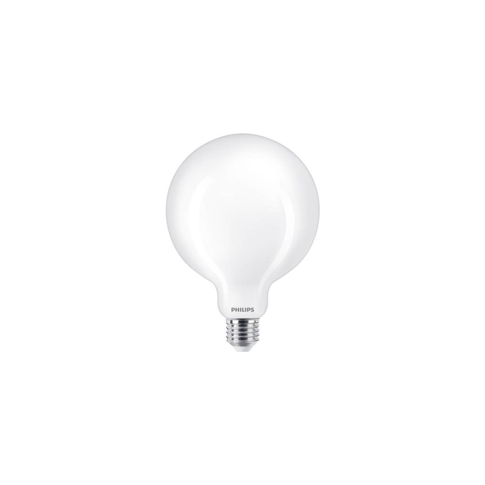 Produktbild för Philips - LED-glödlampa med filament - form: G120 - glaserad finish - E27 - 13 W - varmt vitt ljus - 2700 K