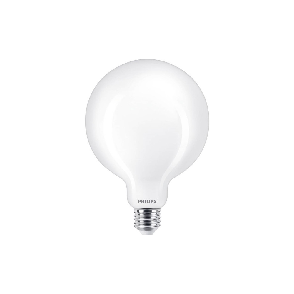 Produktbild för Philips - LED-glödlampa med filament - form: G120 - glaserad finish - E27 - 13 W - varmt vitt ljus - 2700 K