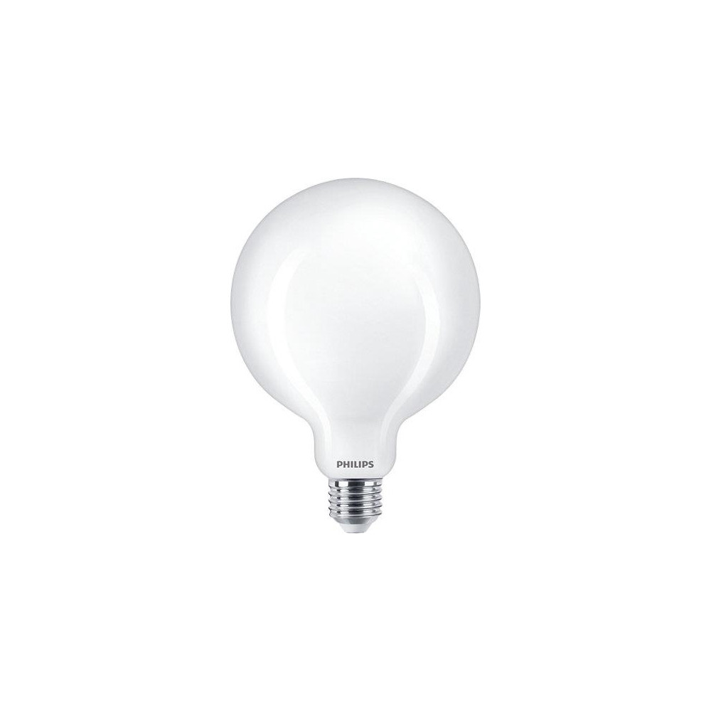 Produktbild för Philips - LED-glödlampa med filament - form: G120 - glaserad finish - E27 - 13 W - varmt vitt ljus - 2700 K
