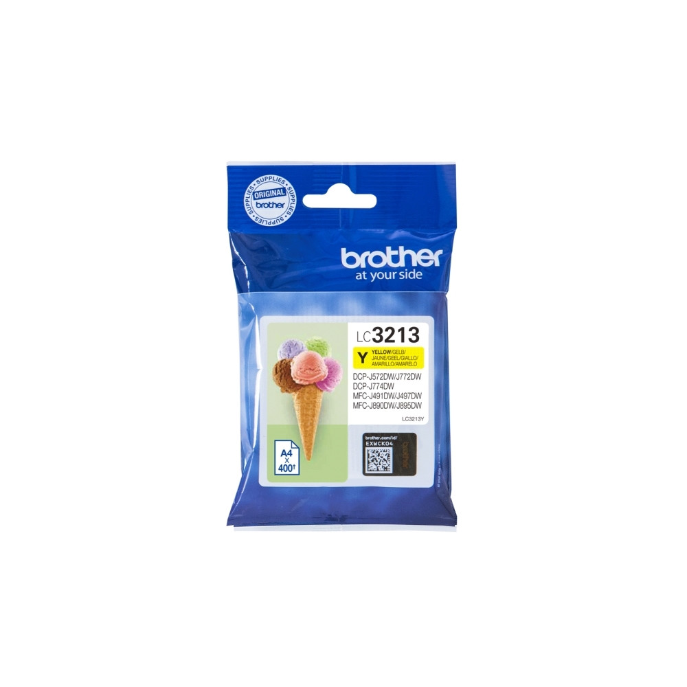 Produktbild för Brother LC3213Y - gul - original - bläckpatron