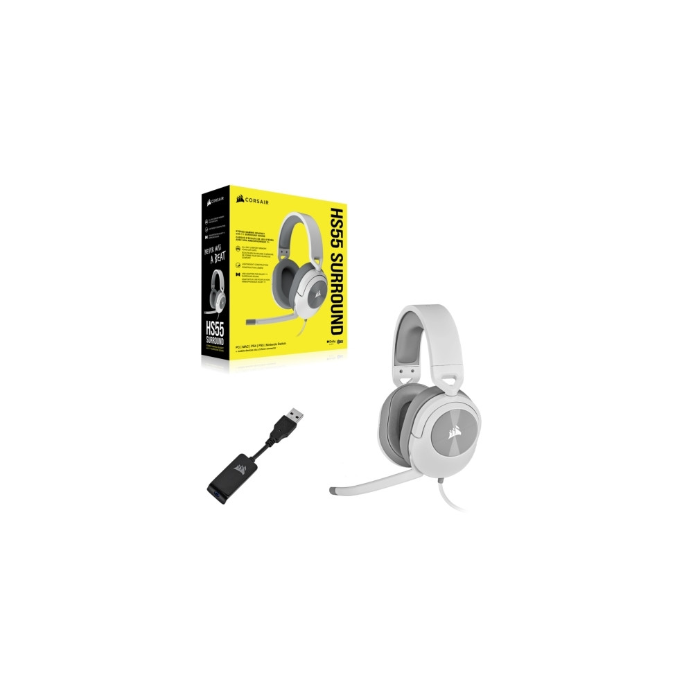 Produktbild för CORSAIR Gaming HS55 SURROUND - headset - 3,5 mm kontakt