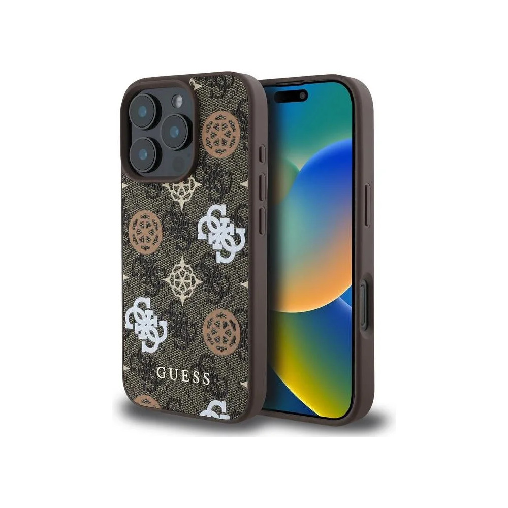 Produktbild för Guess PU 4G Peony MagSafe Apple iPhone 16 Pro dėklas telefon...