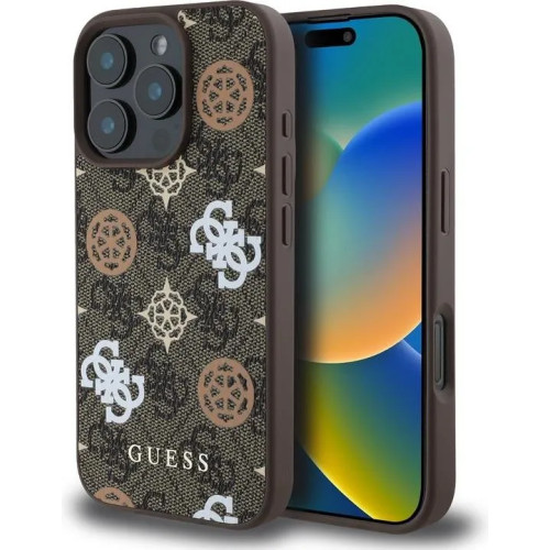Guess Guess PU 4G Peony MagSafe Apple iPhone 16 Pro dėklas telefon...