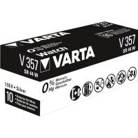 Produktbild för Varta V 357 batteri x SR44 - silveroxid