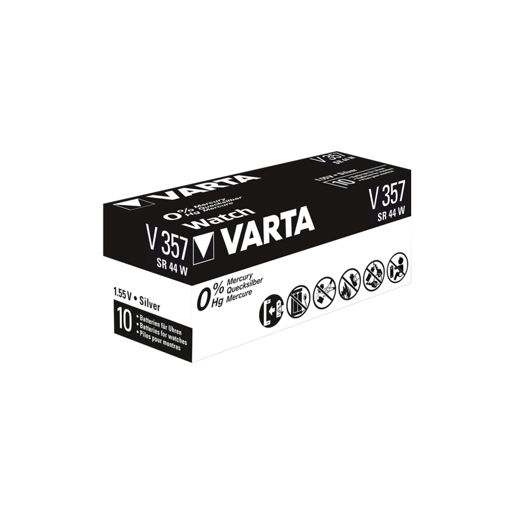 Produktbild för Varta V 357 batteri x SR44 - silveroxid