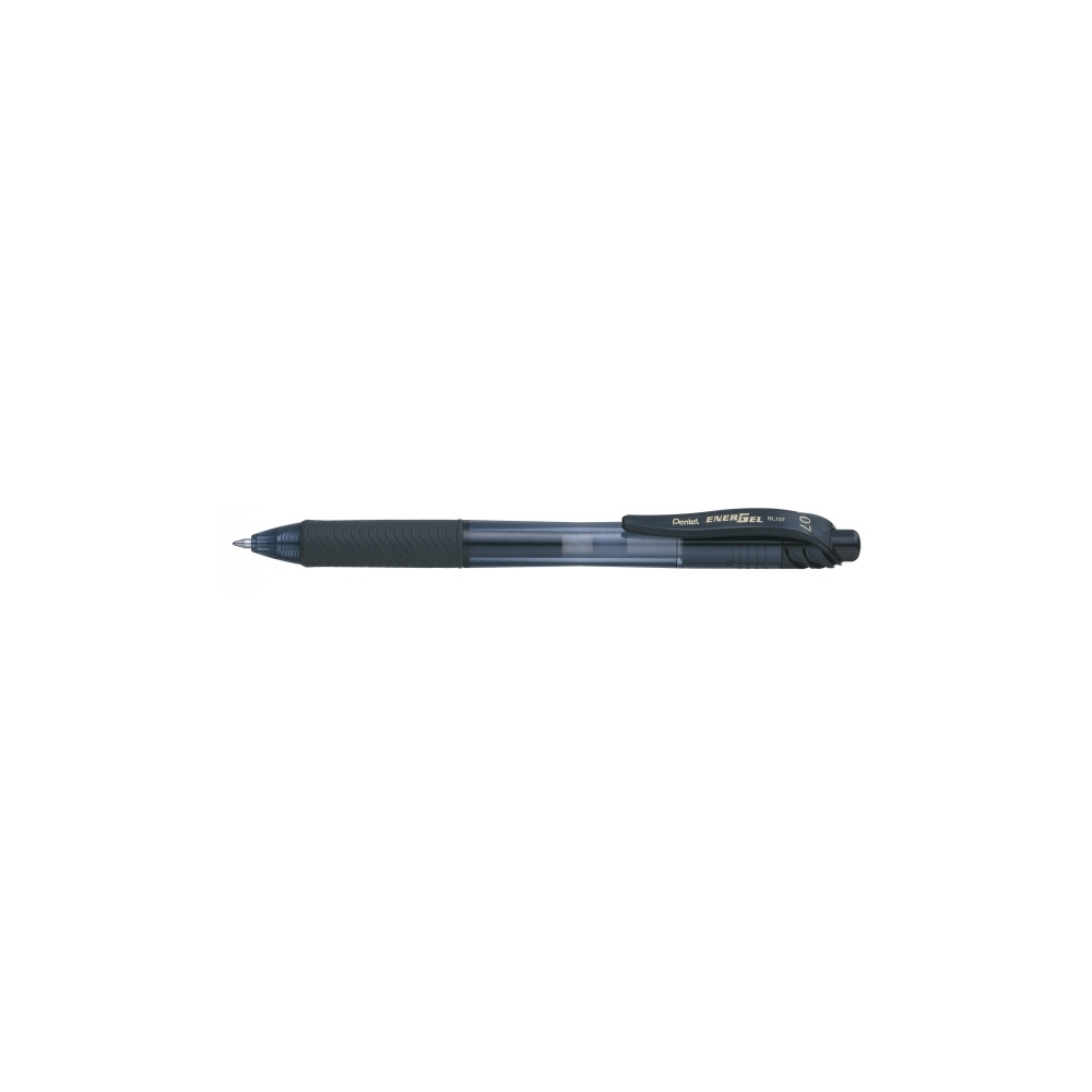 Produktbild för Gelpenna Pentel BL107, 0,7 mm, påfyllbar, svart, förpackning...