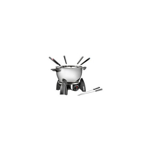 UNOLD AG UNOLD FONDUE SET - fonduegryta - svart / rostfritt stål